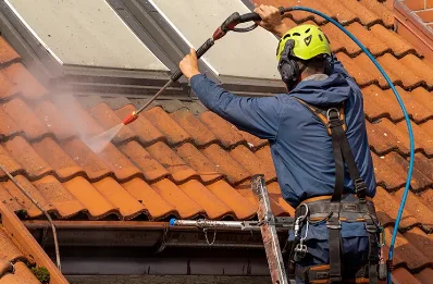 Démoussage et hydrofuge de toiture à Roche